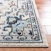 SAFAVIEH Madison Collection Area Rug – 6’7″ Square, Cream & Blue, Boho Chic Distressed Medallion Design, Non-Shedding & Easy to Clean, Ideal for Living Room, Bedroom, Dining Space (MAD473B)(Ivory/Light Blue)