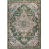 SAFAVIEH Madison Collection Area Rug – 6’7″ Square, Cream & Blue, Boho Chic Distressed Medallion Design, Non-Shedding & Easy to Clean, Ideal for Living Room, Bedroom, Dining Space (MAD473B)(Sage/Blue)