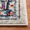 SAFAVIEH Madison Collection Area Rug – 6’7″ Square, Cream & Blue, Boho Chic Distressed Medallion Design, Non-Shedding & Easy to Clean, Ideal for Living Room, Bedroom, Dining Space (MAD473B)(Cream/Blue)