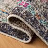 SAFAVIEH Madison Collection Area Rug – 6’7″ Square, Cream & Blue, Boho Chic Distressed Medallion Design, Non-Shedding & Easy to Clean, Ideal for Living Room, Bedroom, Dining Space (MAD473B)(Black/Gold)