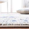 SAFAVIEH Madison Collection Area Rug – 6’7″ Square, Cream & Blue, Boho Chic Distressed Medallion Design, Non-Shedding & Easy to Clean, Ideal for Living Room, Bedroom, Dining Space (MAD473B)(Ivory/Light Blue)