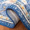 SAFAVIEH Madison Collection Area Rug – 6’7″ Square, Cream & Blue, Boho Chic Distressed Medallion Design, Non-Shedding & Easy to Clean, Ideal for Living Room, Bedroom, Dining Space (MAD473B)(Blue/Light Blue)