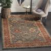 SAFAVIEH Mahal Collection Area Rug – 8′ x 11′, Navy & Red, Traditional Oriental Design, Non-Shedding & Easy Care, Ideal for High Traffic Areas in Living Room, Bedroom (MAH655C)(Navy/Red)