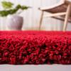 SAFAVIEH Milan Shag Collection Area Rug – 5’1″ x 8′, Aqua Blue, Solid Design, Non-Shedding & Easy to Clean, Plush Thick Pile, Ideal for Living Room, Bedroom (SG180-6060)(Red)