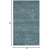 SAFAVIEH Milan Shag Collection Area Rug – 5’1″ x 8′, Aqua Blue, Solid Design, Non-Shedding & Easy to Clean, Plush Thick Pile, Ideal for Living Room, Bedroom (SG180-6060)(Aqua)