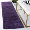 SAFAVIEH Milan Shag Collection Area Rug – 5’1″ x 8′, Aqua Blue, Solid Design, Non-Shedding & Easy to Clean, Plush Thick Pile, Ideal for Living Room, Bedroom (SG180-6060)(Purple)