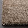 SAFAVIEH Milan Shag Collection Area Rug – 5’1″ x 8′, Aqua Blue, Solid Design, Non-Shedding & Easy to Clean, Plush Thick Pile, Ideal for Living Room, Bedroom (SG180-6060)(Dark Beige)
