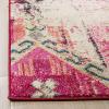 SAFAVIEH Monaco Collection Area Rug – 5’1″ x 7’7″, Multi, Boho Chic Tribal Distressed Design, Non-Shedding & Easy Care, Ideal for High Traffic Areas in Living Room, Bedroom (MNC222F)(Magenta/Multi)