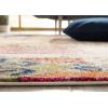 SAFAVIEH Monaco Collection Area Rug – 5’1″ x 7’7″, Multi, Boho Chic Tribal Distressed Design, Non-Shedding & Easy Care, Ideal for High Traffic Areas in Living Room, Bedroom (MNC222F)(Light Grey/Multi)