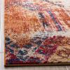 SAFAVIEH Monaco Collection Area Rug – 5’1″ x 7’7″, Multi, Boho Chic Tribal Distressed Design, Non-Shedding & Easy Care, Ideal for High Traffic Areas in Living Room, Bedroom (MNC222F)(Orange/Multi)