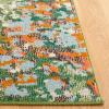 SAFAVIEH Monaco Collection Area Rug – 8′ x 10′, Pink & Multi, Boho Chic Abstract Watercolor Design, Non-Shedding & Easy Care, Ideal for High Traffic Areas in Living Room, Bedroom (MNC225D)(Sage/Rust)