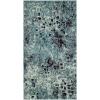SAFAVIEH Monaco Collection Area Rug – 8′ x 10′, Pink & Multi, Boho Chic Abstract Watercolor Design, Non-Shedding & Easy Care, Ideal for High Traffic Areas in Living Room, Bedroom (MNC225D)(Light Blue/Multi)