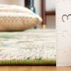 SAFAVIEH Monaco Collection Area Rug – 8′ x 10′, Pink & Multi, Boho Chic Abstract Watercolor Design, Non-Shedding & Easy Care, Ideal for High Traffic Areas in Living Room, Bedroom (MNC225D)(Green/Blue)