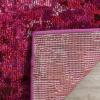 SAFAVIEH Monaco Collection Area Rug – 8′ x 10′, Pink & Multi, Boho Chic Abstract Watercolor Design, Non-Shedding & Easy Care, Ideal for High Traffic Areas in Living Room, Bedroom (MNC225D)(Fuchsia)