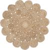 SAFAVIEH Natural Fiber Collection Area Rug – 3′ Round, Natural, Handmade Boho Charm Farmhouse Jute, Ideal for High Traffic Areas in Living Room, Bedroom (NF363A)(Natural)