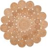 SAFAVIEH Natural Fiber Collection Area Rug – 3′ Round, Natural, Handmade Boho Charm Farmhouse Jute, Ideal for High Traffic Areas in Living Room, Bedroom (NF363A)(Natural)