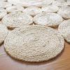 SAFAVIEH Natural Fiber Collection Area Rug – 3′ Round, Natural, Handmade Boho Charm Farmhouse Jute, Ideal for High Traffic Areas in Living Room, Bedroom (NF363A)(Ivory)
