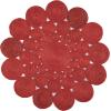 SAFAVIEH Natural Fiber Collection Area Rug – 3′ Round, Natural, Handmade Boho Charm Farmhouse Jute, Ideal for High Traffic Areas in Living Room, Bedroom (NF363A)(Rust)