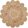 SAFAVIEH Natural Fiber Collection Area Rug – 3′ Round, Natural, Handmade Boho Charm Farmhouse Jute, Ideal for High Traffic Areas in Living Room, Bedroom (NF363A)(Natural)