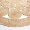 SAFAVIEH Natural Fiber Collection Area Rug – 5′ Round, Natural, Handmade Boho Country Charm Jute, Ideal for High Traffic Areas in Living Room, Bedroom (NFB309A)(Natural)