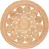 SAFAVIEH Natural Fiber Collection Area Rug – 5′ Round, Natural, Handmade Boho Country Charm Jute, Ideal for High Traffic Areas in Living Room, Bedroom (NFB309A)(Natural)