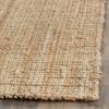 SAFAVIEH Natural Fiber Collection Area Rug – 5′ x 8′, Green & Grey, Handmade Farmhouse Jute, Ideal for High Traffic Areas in Living Room, Bedroom (NF730B)(Natural)