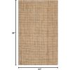 SAFAVIEH Natural Fiber Collection Area Rug – 5′ x 8′, Green & Grey, Handmade Farmhouse Jute, Ideal for High Traffic Areas in Living Room, Bedroom (NF730B)(Natural)