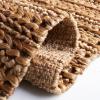 SAFAVIEH Natural Fiber Collection Area Rug – 5′ x 8′, Green & Grey, Handmade Farmhouse Jute, Ideal for High Traffic Areas in Living Room, Bedroom (NF730B)(Red)