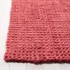 SAFAVIEH Natural Fiber Collection Area Rug – 5′ x 8′, Green & Grey, Handmade Farmhouse Jute, Ideal for High Traffic Areas in Living Room, Bedroom (NF730B)(Red)