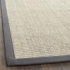 SAFAVIEH Natural Fiber Collection Area Rug – 5′ x 8′, Marble & Grey, Border Sisal Design, Easy Care, Ideal for High Traffic Areas in Living Room, Bedroom (NF441B)(Marble/Grey)