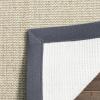 SAFAVIEH Natural Fiber Collection Area Rug – 5′ x 8′, Marble & Grey, Border Sisal Design, Easy Care, Ideal for High Traffic Areas in Living Room, Bedroom (NF441B)(Marble/Grey)