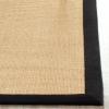 SAFAVIEH Natural Fiber Collection Area Rug – 5′ x 8′, Marble & Grey, Border Sisal Design, Easy Care, Ideal for High Traffic Areas in Living Room, Bedroom (NF441B)(Maize/Black)
