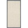 SAFAVIEH Natural Fiber Collection Area Rug – 5′ x 8′, Marble & Grey, Border Sisal Design, Easy Care, Ideal for High Traffic Areas in Living Room, Bedroom (NF441B)(Marble/Grey)