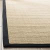 SAFAVIEH Natural Fiber Collection Area Rug – 5′ x 8′, Marble & Grey, Border Sisal Design, Easy Care, Ideal for High Traffic Areas in Living Room, Bedroom (NF441B)(Maize/Black)