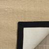 SAFAVIEH Natural Fiber Collection Area Rug – 5′ x 8′, Marble & Grey, Border Sisal Design, Easy Care, Ideal for High Traffic Areas in Living Room, Bedroom (NF441B)(Maize/Black)
