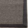 SAFAVIEH Natural Fiber Collection Area Rug – 5′ x 8′, Marble & Grey, Border Sisal Design, Easy Care, Ideal for High Traffic Areas in Living Room, Bedroom (NF441B)(Charcoal)