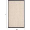 SAFAVIEH Natural Fiber Collection Area Rug – 5′ x 8′, Marble & Grey, Border Sisal Design, Easy Care, Ideal for High Traffic Areas in Living Room, Bedroom (NF441B)(Marble/Grey)