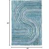 SAFAVIEH South Hampton Collection 8′ x 10′ Beige SHA301B Handmade Abstract Wool Area Rug(Blue)