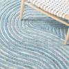 SAFAVIEH South Hampton Collection 8′ x 10′ Beige SHA301B Handmade Abstract Wool Area Rug(Blue)