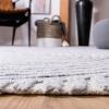 SAFAVIEH South Hampton Collection 8′ x 10′ Beige SHA301B Handmade Abstract Wool Area Rug(Grey)