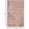 SAFAVIEH South Hampton Collection 8′ x 10′ Beige SHA301B Handmade Abstract Wool Area Rug(Rust)