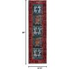 SAFAVIEH Vintage Hamadan Collection Area Rug – 8′ x 10′, Red & Multi, Oriental Traditional Persian Design, Non-Shedding & Easy Care, Ideal for High Traffic Areas in Living Room, Bedroom (VTH213A)(Red/Light Blue)