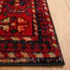 SAFAVIEH Vintage Hamadan Collection Area Rug – 8′ x 10′, Red & Multi, Oriental Traditional Persian Design, Non-Shedding & Easy Care, Ideal for High Traffic Areas in Living Room, Bedroom (VTH213A)(Red/Light Blue)