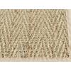 Safavieh Area Rug 6′ Round – Natural Fiber Collection – Natural & Black, Seagrass, Herringbone Pattern with Border (NF115C)(Natural/Beige)
