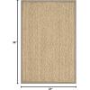 Safavieh Area Rug 6′ Round – Natural Fiber Collection – Natural & Black, Seagrass, Herringbone Pattern with Border (NF115C)(Natural/Grey)