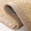 Safavieh Area Rug 6′ Round – Natural Fiber Collection – Natural & Black, Seagrass, Herringbone Pattern with Border (NF115C)(Natural/Grey)