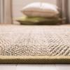 Safavieh Area Rug 6′ Round – Natural Fiber Collection – Natural & Black, Seagrass, Herringbone Pattern with Border (NF115C)(Natural/Olive)
