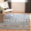 SAFAVIEH Amsterdam Collection Area Rug – 8′ x 10′, Ivory & Multi, Moroccan Boho Design, Non-Shedding & Easy Care, Ideal for High Traffic Areas in Living Room, Bedroom (AMS108K)(Blue/Ivory)