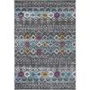 SAFAVIEH Amsterdam Collection Area Rug – 8′ x 10′, Ivory & Multi, Moroccan Boho Design, Non-Shedding & Easy Care, Ideal for High Traffic Areas in Living Room, Bedroom (AMS108K)(Dark Grey/Ivory)