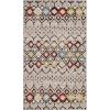 SAFAVIEH Amsterdam Collection Area Rug – 8′ x 10′, Ivory & Multi, Moroccan Boho Design, Non-Shedding & Easy Care, Ideal for High Traffic Areas in Living Room, Bedroom (AMS108K)(Light Grey/Multi)